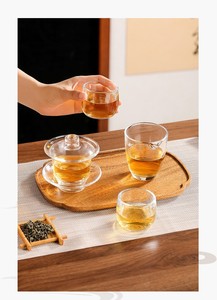 MSH, venta al por mayor, juego de té Gongfu de vidrio de colores, <span class=keywords><strong>Kit</strong></span> completo de elaboración de cerveza, tazas Gaiwan, taza justa, <span class=keywords><strong>regalo</strong></span> de negocios empresariales - Product Image 5