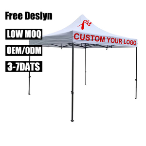 Entrega rápida de calidad superior 10x10FT Publicidad Pop up Carpa <span class=keywords><strong>Campaña</strong></span> Aluminio Exhibición plegable al aire libre Logotipo personalizado Carpa con dosel - Product Image 1