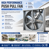 Ventilateur extracteur industriel robuste de 50 pouces pour serre, ferme, poulailler, extracteur de chaleur mural