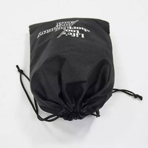 Promotional Black Non Woven <b>Drawstring</b> <b>Bag</b> for Sport Backpack <b>Bag</b> with Logo Eco-Friendly PP Rope <b>Large</b> Pouch Carry Gift Fold <b>Bag</b> - Product Image 4