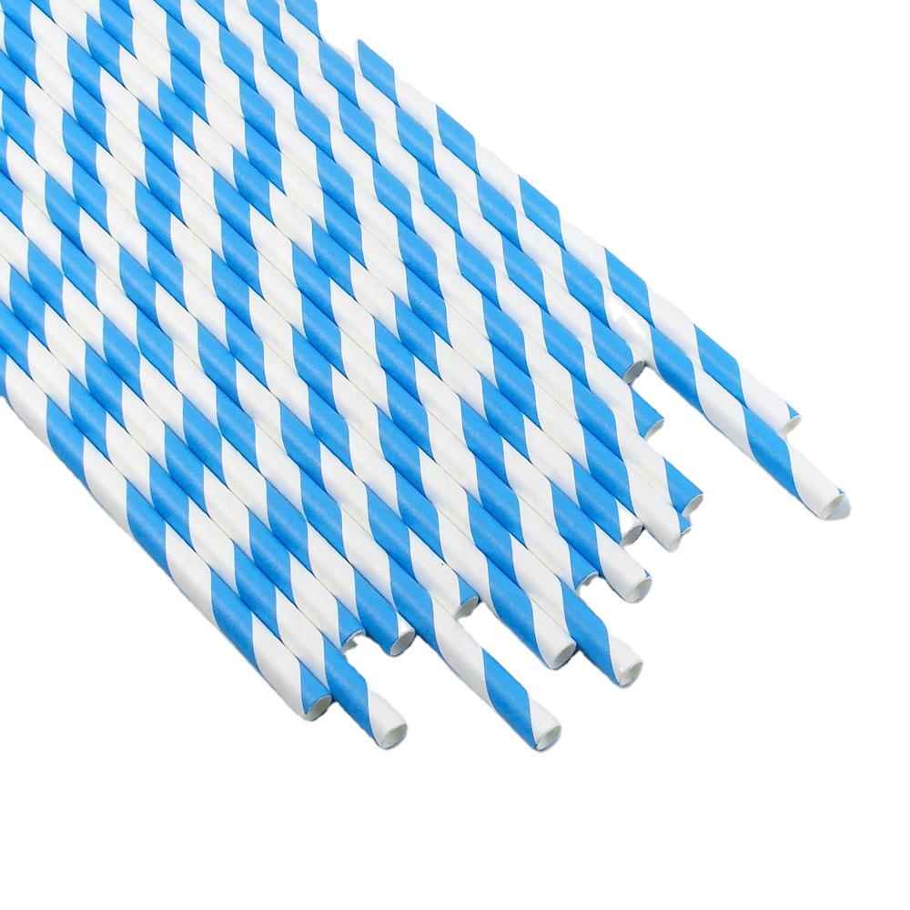Strong and Durable Not Easy to Soften Paper Straws 100% Biodegradable for Themed Party