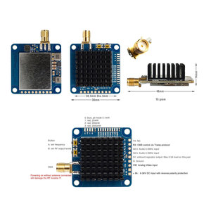 Émetteur vidéo 1,2 GHz 1,3 GHz 2 W VTX-1G3TE 2000 mW <span class=keywords><strong>9CH</strong></span> avec contrôle Tramp, unisexe, drones longue portée FPV, pièces de jouets en métal, accessoires RC - Product Image 6