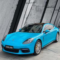 Film de protection automobile NEWAY Glossy Miami Blue, vinyle PVC haute performance, résistant aux UV, anti-rayures, avec technologie Air Release, changement de couleur complet de la carrosserie, garantie 1 an