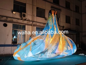 Model Gunung Berapi Tiup Raksasa dengan Lampu, Gunung Berapi Meletus untuk Dekorasi Acara - Product Image 1