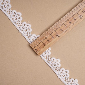 Bordado de seda de leche blanca, velo de encaje recogido, tiras de leche, bordado blanco, rollo de Boda nupcial, cinta de <span class=keywords><strong>tela</strong></span> de encaje de algodón - Product Image 5