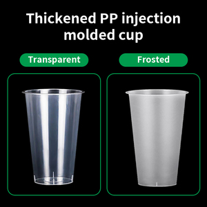 Vaso de Plástico PP Desechable Transparente para Café, con Logotipo Impreso Personalizado, para Té Boba, Venta al Por Mayor - Product Image 4