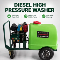 Lave-linge Portable à pression Diesel avec réservoir d'eau, 380 bars, pour la pulvérisation de plantes vertes