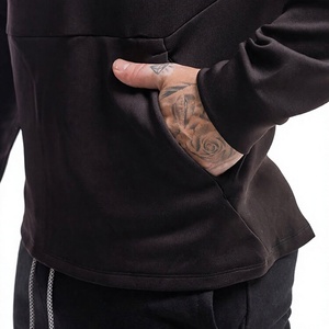 Sudadera con Capucha para Hombre, Corte Ajustado, Color Sólido, Tela Personalizable, Secado Rápido, Ecológica, Transpirable, 100% Poliéster, Invierno - Product Image 6
