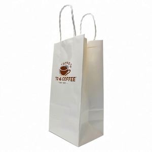 Bolsas de Papel para Café con Logotipo Personalizado para Panadería, Cafetería, Tienda, Bolsas de Papel de Lujo para Café de 750 ml - Product Image 3