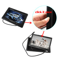 Moniteur de caméra de recul de voiture avec écran LCD couleur TFT HD 7 pouces 2CH