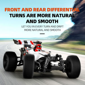 Voiture de course télécommandée 4x4 RC tout-terrain, modèle réduit 1/18, moteur brushless, haute vitesse, avec pilote simulé à l'intérieur - Product Image 5