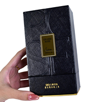 Boîte cadeau magnétique rigide rectangulaire réutilisable de haute qualité pour bijoux, montres, lunettes, couleur personnalisée, papier texturé, dorure à chaud