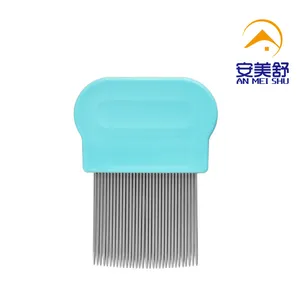 Stainless Steel Lice Comb Child Human Pet Hair Cleaning Metal Anti Lice Comb For Remove Lice Nit Flea Eggs