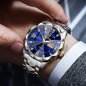2026 BINBOND 2521 B2521 Orologio da Polso Maschile alla Moda, in Acciaio Inossidabile con Calendario Luminoso e Movimento al Quarzo per Uomo - Product Image 3