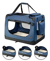 Moderne Luxus faltbare Haustier Zwinger einzigartige weiche Kiste Oxford Stoff Metall Hund Transport Träger Auto monti erbare Großhandel Box Verpackung