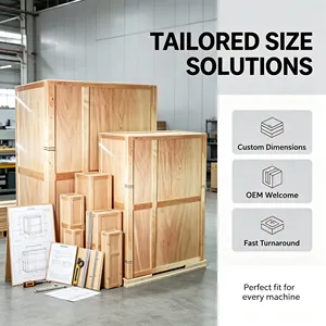 Large Heavy Equipment Wooden Crate Precision Instrument Protective Transport Case Export Reinforced <b>Shipping</b> <b>Box</b> - Product Image 1