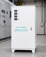 Stabilisateur de tension monophasé haute capacité 20 kVA 380 V, régulateur automatique à sortie stable pour ligne de production industrielle lourde
