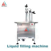 Machine de remplissage pneumatique linéaire semi-automatique pour bidons métalliques et bouteilles, haute précision, applications huile, gaz, peinture, cosmétiques