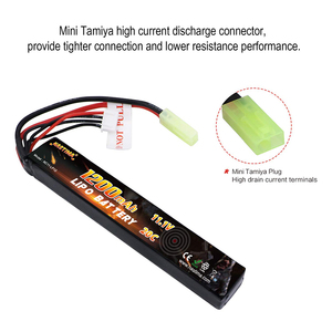 11,1V 1200mAh 3S 20C LiPo-Stick-Pack-Akku für <span class=keywords><strong>Airsoft</strong></span>, RC-Modelle und Hobbyzwecke (Kompatibel mit MP5K, <span class=keywords><strong>MP5</strong></span>, SCAR, M249). - Product Image 6