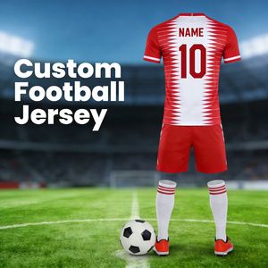 زي كرة قدم عالي الجودة سريع الجفاف وقابل للتنفس، مصنوع من البوليستر 100%، طباعة كاملة، زي رياضي موحد لكرة القدم - Product Image 2