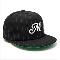 Casquette Snapback Unisexe à 5 Panneaux, Bord Court, Rayures, Broderie 3D Personnalisée, Non Structurée, Vente en Gros