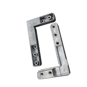 Aluminum Glass Door Profile Corner Code Used With Air Hinge Metal Furniture Corner Connectors