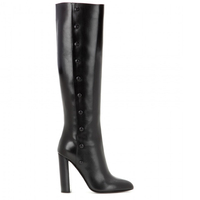 Frauen Großhandel neues Design echtes Leder High Heel keine Spitze italienische lange Winter Oberschenkel hohe Stiefel Schuhe benutzer definierte Logo
