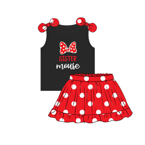 Ensemble 2 pièces d'été pour enfants, robes d'été pour bébés filles, ensembles de vêtements personnalisés pour filles, jupes pour bébés, vêtements pour sœurs - Product Image 5