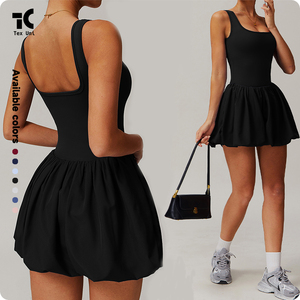 Vestido <span class=keywords><strong>DE</strong></span> TENIS deportivo para correr al aire libre con capa base antideslizante dos en uno - Product Image 5