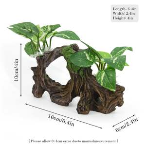 어항 장식 수족관 장식, 인공 침몰 목재 인공 수생 식물 침몰 목재 - Product Image 2