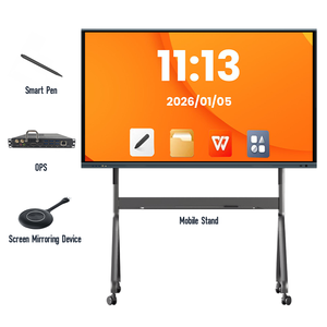 Pizarra Digital 4K UHD Ultra HD <span class=keywords><strong>con</strong></span> Pantalla Táctil, Pizarra de Enseñanza, Televisor Inteligente <span class=keywords><strong>con</strong></span> IA, Pizarra Electrónica para Reuniones de Oficina - Product Image 5