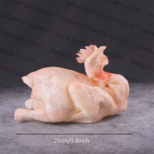 Realista falso <span class=keywords><strong>pollo</strong></span> asado <span class=keywords><strong>pollo</strong></span> crudo pavo para cocina restaurante Navidad Día de Acción de Gracias evento decoración pantalla - Product Image 3