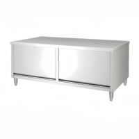 Armoire de travail professionnelle en acier inoxydable 201/304, conception entièrement fermée, épaisseur 1,0 mm-1,5 mm, pour cuisine commerciale, personnalisable OEM