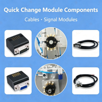 Changeur d'outils robotisé rapide QCA05, charge utile de 5 kg, pour effector final avec module de signalisation