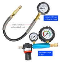 Kit de test de compression pour moteur diesel KT-6145, testeur de pression de cylindre, testeur d'injecteur diesel, vérification du cylindre de camion