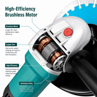 Machine de découpe électrique sans balais 3000W, scie à béton robuste de 305 mm