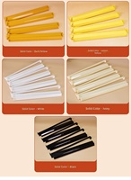 Règle de tri et poussoir de tuiles de Mahjong américain de 18 pouces, 2-en-1, support de tige de poussée, durable, portable, style moderne et luxueux, ensemble de 4 pièces