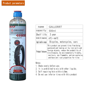 Gall 500ml sửa chữa lốp công cụ lốp xe Sealant xe máy xe đạp xe đâm thủng an toàn lốp Sealant - Product Image 5