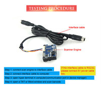 Módulo Escáner de Código de Barras 2D Integrado Rakinda LV12 USB/COM, Alta Velocidad 100 Lecturas/Segundo, Sensor CCD Lineal, Cable de 1500 mm - Disponible en Stock