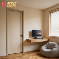 Porte intérieure en bois moderne pré-assemblée, isolation acoustique pour appartement, chambre, hôtel, salle à manger, taille et couleur personnalisables