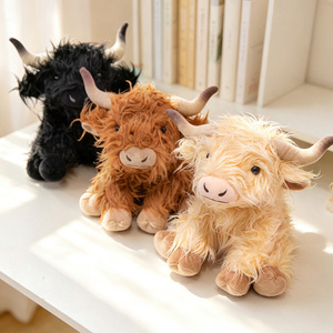 Peluche Personalizzato OEM <span class=keywords><strong>Mucca</strong></span> delle Highlands, Giocattolo Morbido e Peloso, Bambola Realistica <span class=keywords><strong>di</strong></span> <span class=keywords><strong>Mucca</strong></span> Scozzese - Product Image 5