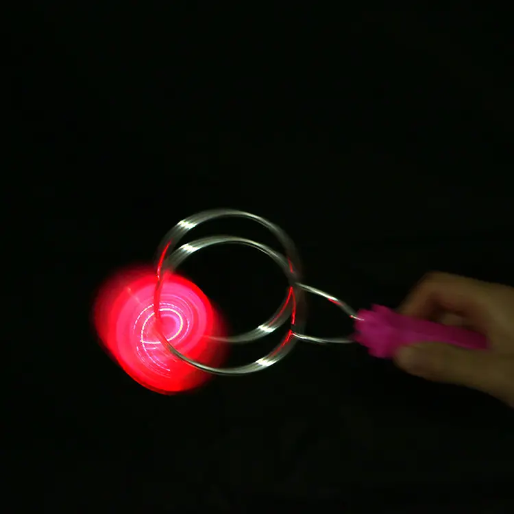 เด็กไฟLEDแม่เหล็กGyroล้อHand Spinner Magic Spinningของเล่นเด็กของขวัญ