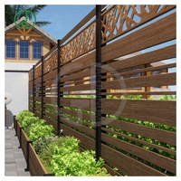 GD panneaux de clôture en aluminium 4ft 10ft latte 6 8 pieds saule pas cher cour vent poussière intimité cèdre pas de creuser eatate clôture arrière-cour
