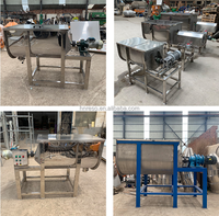 Mélangeur à ruban en U, mélangeurs spirales pour aliments, mélangeur horizontal pour poudres sèches