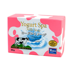 Y434 YOKO YOGURT SPA MILK <b>SOAP</b> 90g. Body <b>Soap</b> From Milk Protein Rich With Moisturizer Skin Protects Wrinkle And Lightens Skin - Product Image 5