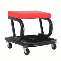 Chaise et tabouret universels pour réparation automobile avec plateau en cuir amovible en forme de U, rouge, Audi A4L 2017-2024