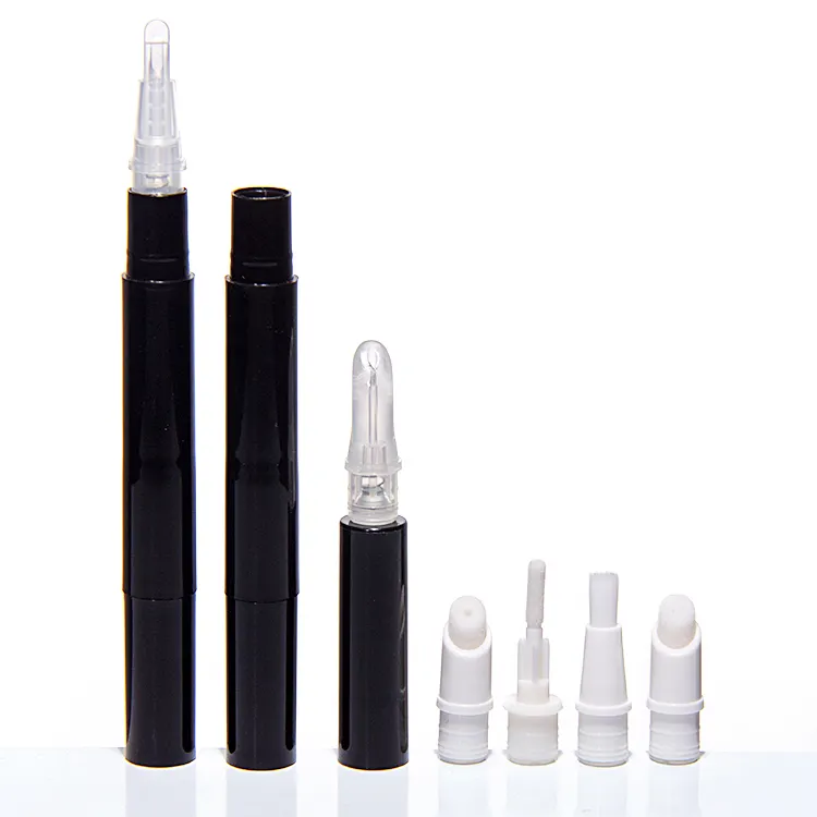 Caneta Twist para esmalte de unhas, frasco de 3ml com escova, recipiente transparente para cosméticos e lápis, tubo de brilho labial, mais vendido