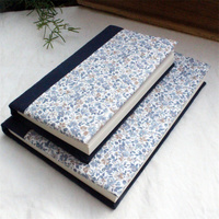 Carnet de notes personnalisé écologique en tissu de lin brodé format A5, reliure à cheval, couverture rigide, journal cadeau