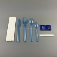 Couverts en plastique jetables PS, robustes, de qualité alimentaire, pour la restauration