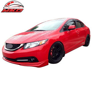 Adapté pour Honda Civic 4 portes berline 13-15, spoiler avant style Modulo, lèvre de pare-chocs en PU, accessoire extérieur de haute qualité - Product Image 2